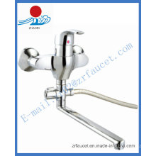 Brass Body Zinc Handle Wall Mounted Sink Kitchen Mixer Faucet (ZR20203-B)